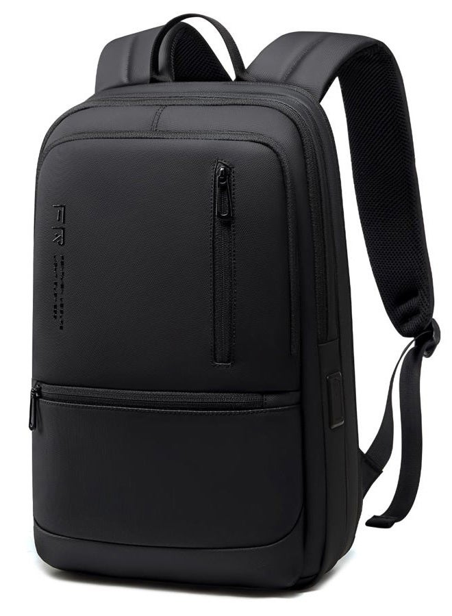 Fenree.geer 15.6 Inch Laptop Backpack for Men, Black Business Work Travel Bag, Black, 16.9 x 11.4 x 6.6 inches, Business - Image 1