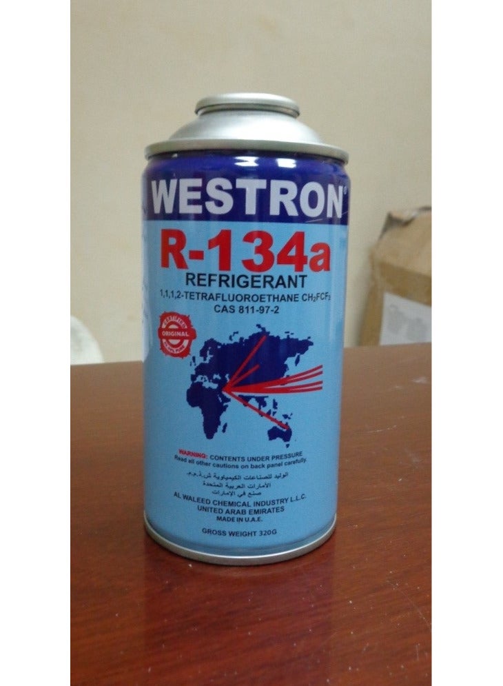 R134a Refrigerant  – Made in UAE – Premium Quality for Car AC, Home Air Conditioners, Refrigerators & Freezers – 500g Can with Free Charging Valv