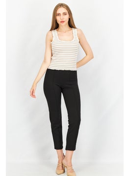 BB Dakota by Steve Madden Women Square Neck Sleeveless Tank Top, Ivory  - Image 2