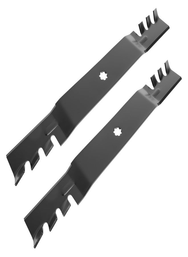 Fourtry GX22151 Mower Blades Compatible with John Dee re 42" Deck Riding Mowers, Gator Mulching Blades Fit for John Dee re 102 115 125 135 D130 D100 D105, Replace GY20850 AM141033, 2 Pack - Image 1