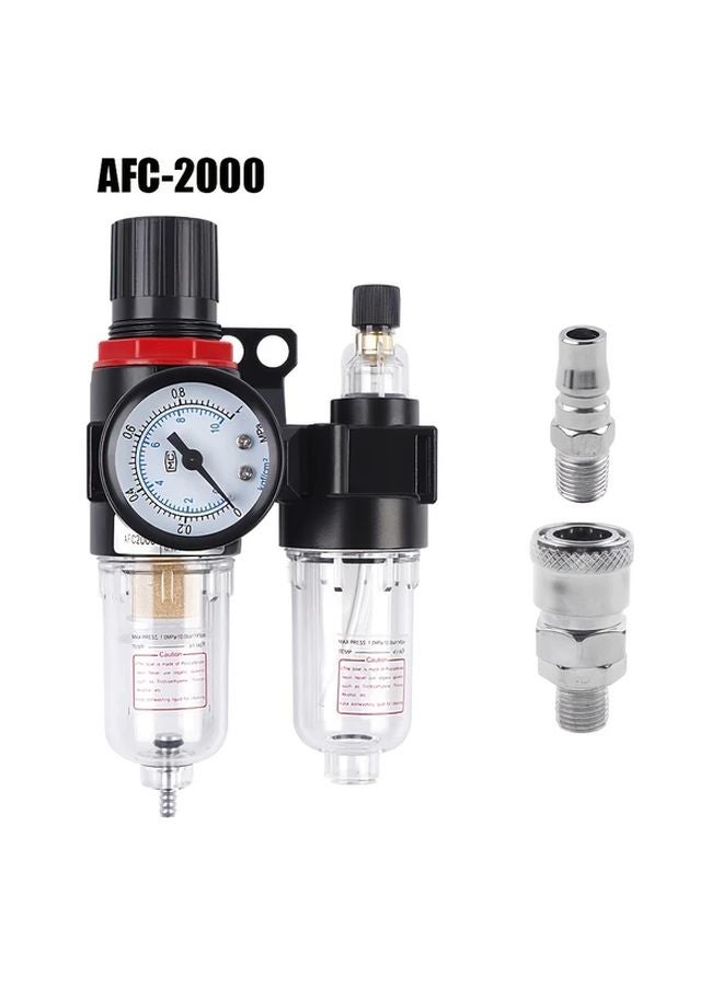 AFC2000 Air Compressor Filter Regulator Kit 3PCS With Oil Water Separator Pressure Gauge - Image 1