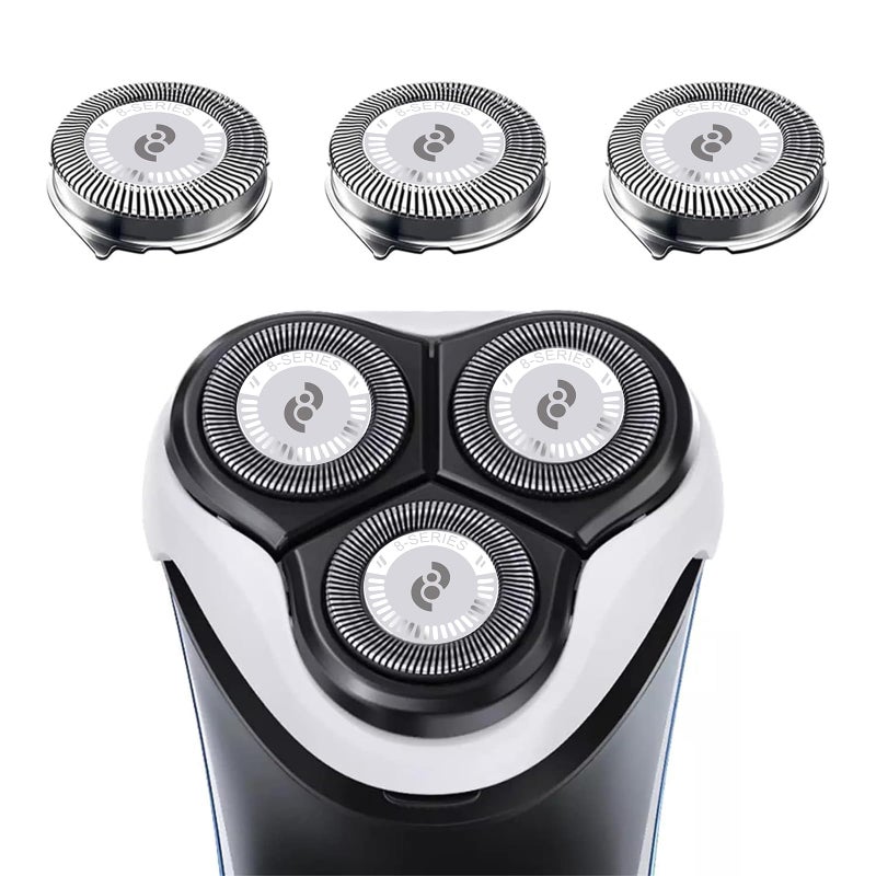 tuokiy HQ8 Replacement Heads Compatible with Phlips Norelco Aquatec Shavers, Blades for Norelco Aquatec Razor PT720 AT880 AT810, 3 Pieces Pack, New Upgrade - Image 1