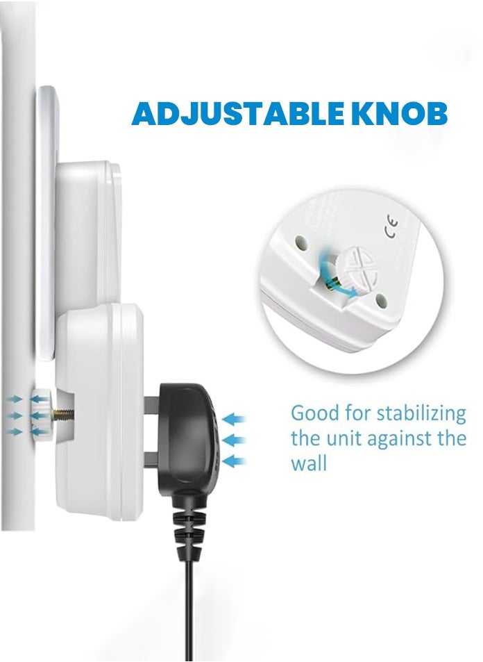 MODI - Multi Plug Power Extension Adapter 4 Way Universal Wall Socket UK 3 Pin Socket For Home Office And Kitchen - Image 1