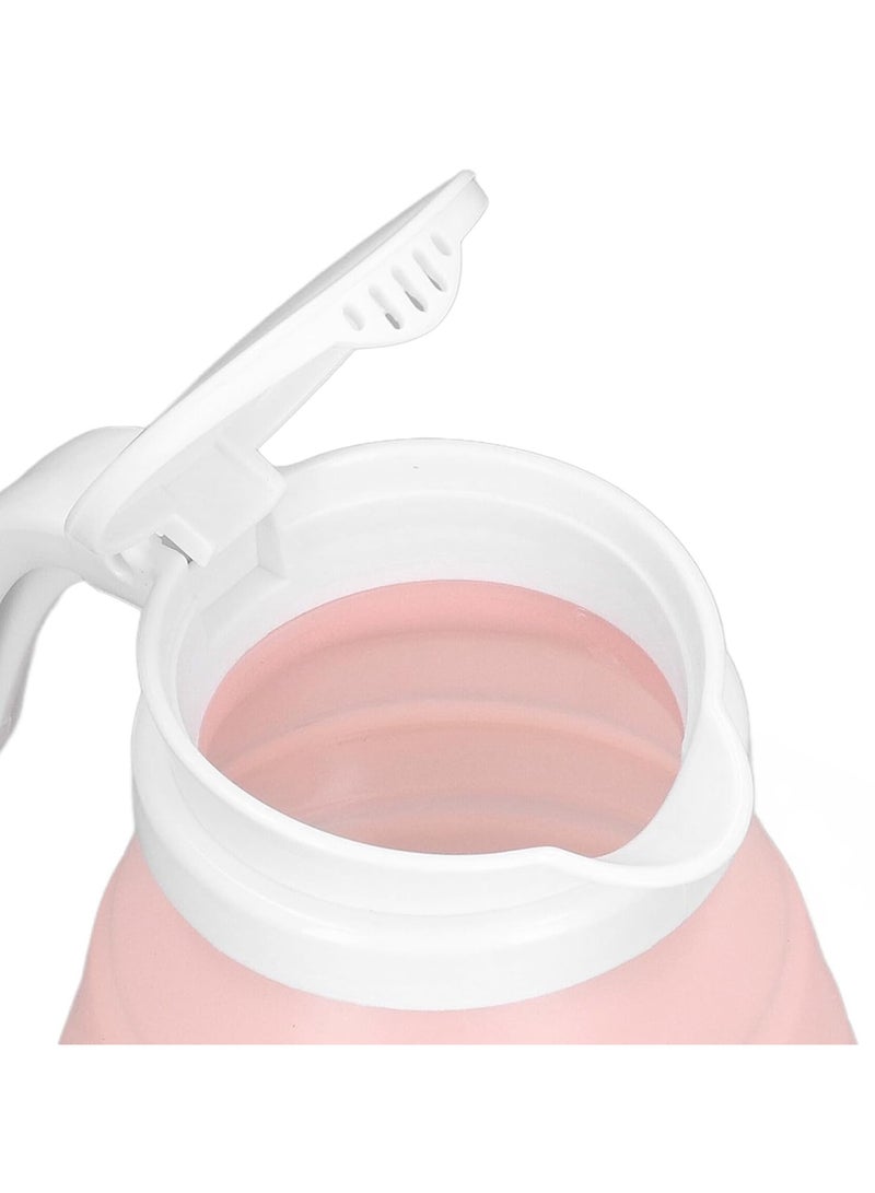 FEND Food Grade Safe Multifunction Folding Silicone Kettle High Power Lightweight for Travel for Camping Pink - Image 2
