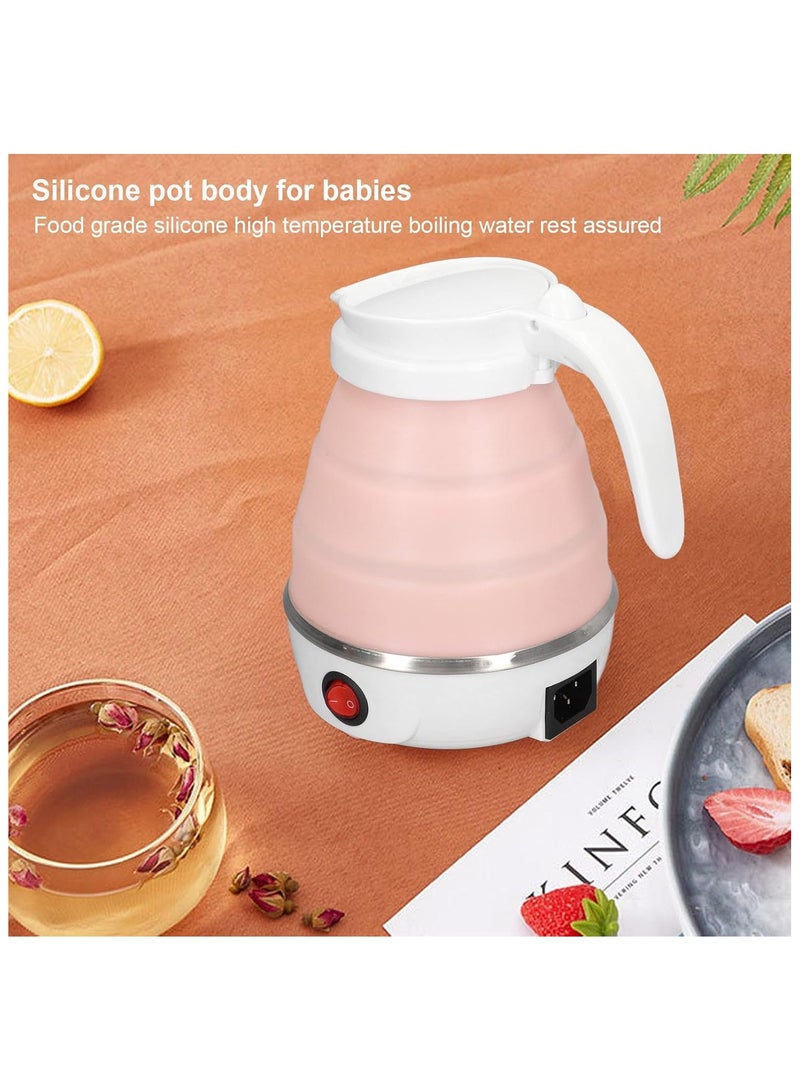 FEND Food Grade Safe Multifunction Folding Silicone Kettle High Power Lightweight for Travel for Camping Pink - Image 3