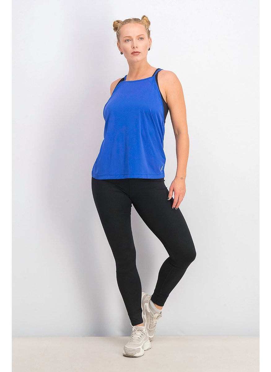Reebok Women Workout Ready Tank Top, Crushed Cobalt  - Image 4