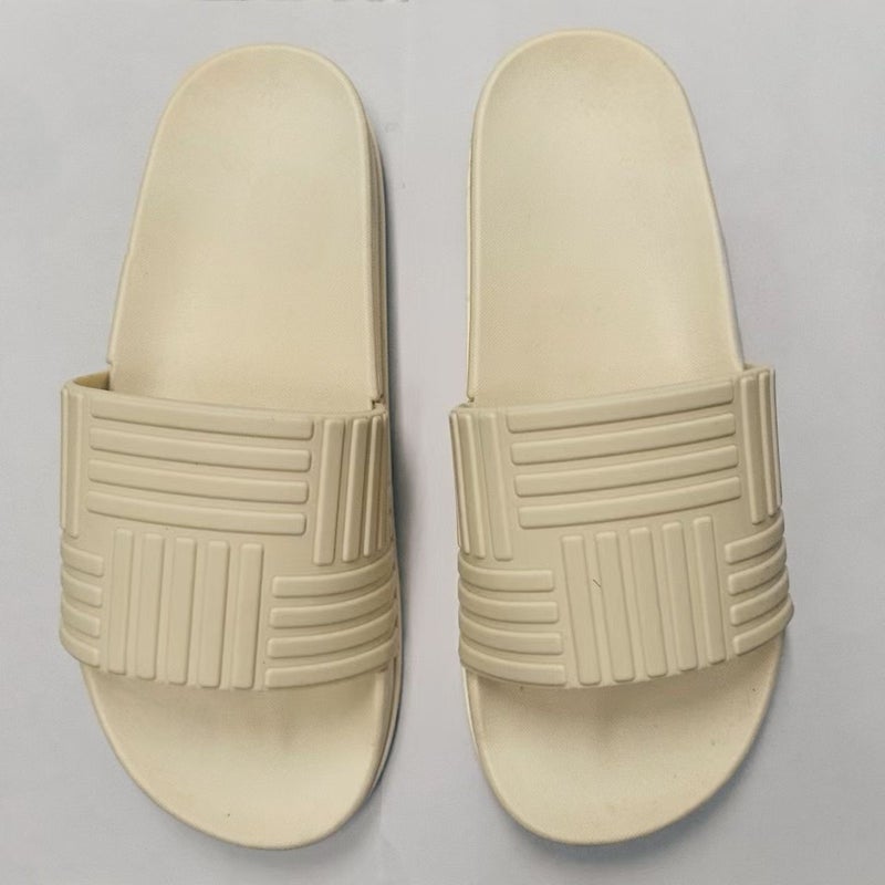 Slippers Men'S One-Line Home Non-Slip Fashion Wear-Resistant Thick-Soled Wear-Resistant Beach Slippers - Image 1
