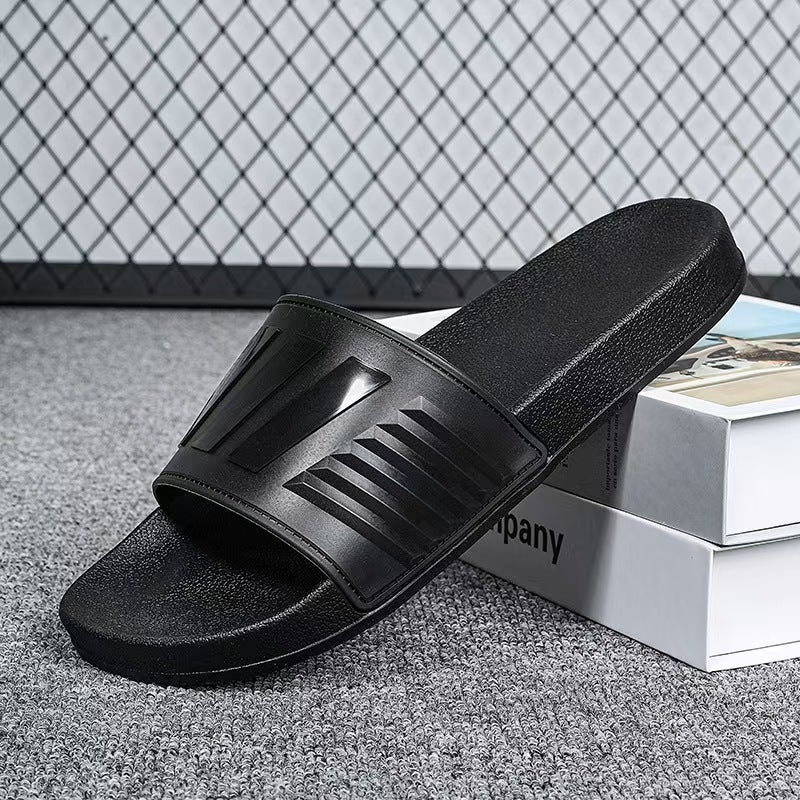 Slippers Men'S One-Line Home Non-Slip Fashion Wear-Resistant Thick-Soled Wear-Resistant Beach Slippers - Image 4