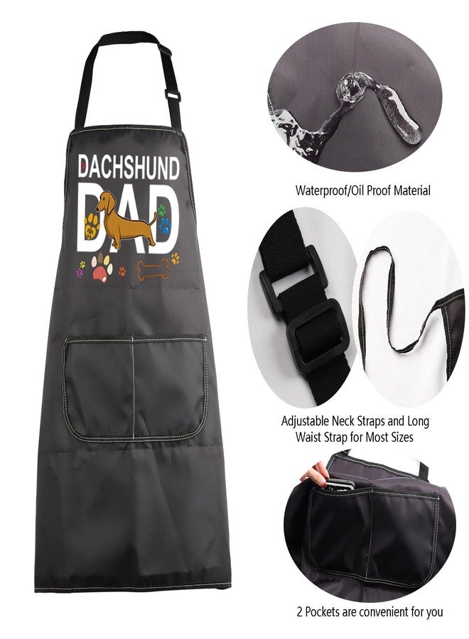 MBMSO Dachshund Aprons Dachshund Mama Dad Gift Dachshund Cooking Kitchen Apron Dachshund Gift for Dachshund Lover Dog Apron (Dachshund Dad Apron-b) - Image 5
