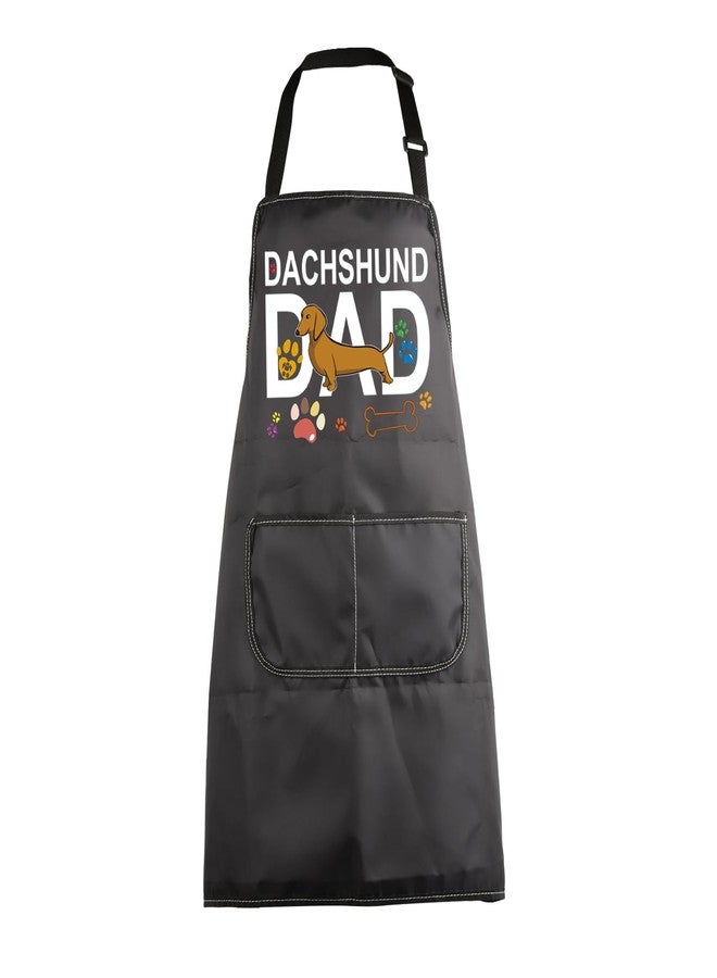 MBMSO Dachshund Aprons Dachshund Mama Dad Gift Dachshund Cooking Kitchen Apron Dachshund Gift for Dachshund Lover Dog Apron (Dachshund Dad Apron-b) - Image 1