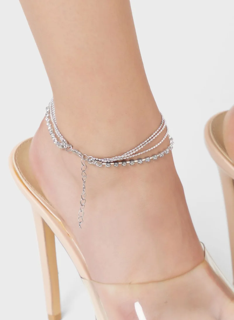 ELLA Layered Ball Chain Anklet