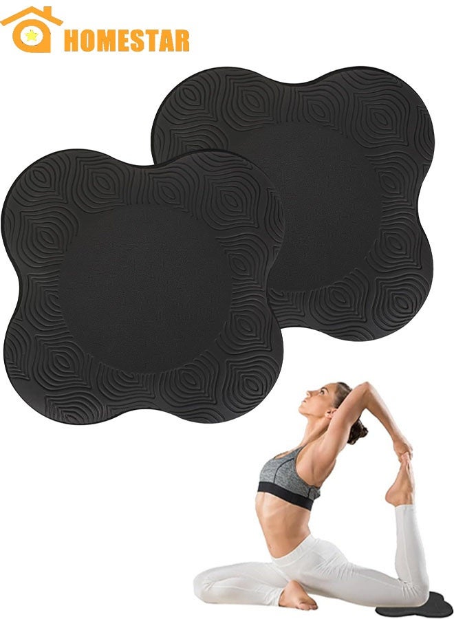هومستر يوغا دعم وسادة، 2PCS يوغا ركبة وسادة، غير انزلاق يوغا توازن ركبة حصيرة، للركبتين، اليدين، المعصمات، الكوع - Image 1