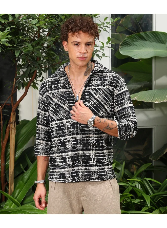 CAHOOT  Men's Utility Tartan Plaid Oversized Shirt for Men | Best Price UAE