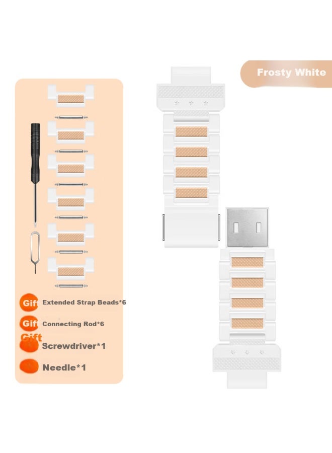 Xuanyi Magnetic Buckle Strap For Small Genius Watch Z10/z9/youth Edition/z8a Children's Phone Watch Strap Magnetic Buckle Z7s/z6p/z6/z3/d3/q2a/q1a/z6s Frosty White - Image 1