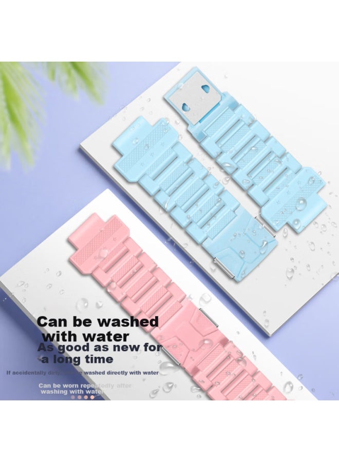 Xuanyi Magnetic Buckle Strap For Small Genius Watch Z10/z9/youth Edition/z8a Children's Phone Watch Strap Magnetic Buckle Z7s/z6p/z6/z3/d3/q2a/q1a/z6s Frosty White - Image 3