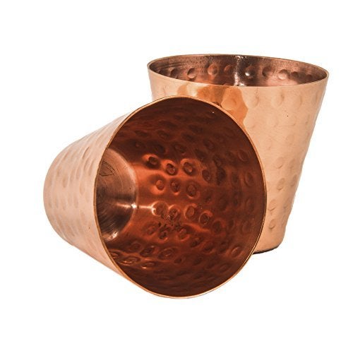 GoCraft Copper Shot Glasses Set of 2 2 oz Moscow Mule Glasses Ideal for Tequila Vodka Spirits and Cocktails Durable Stylish Design for Parties Gifts Home Bar and Entertaining