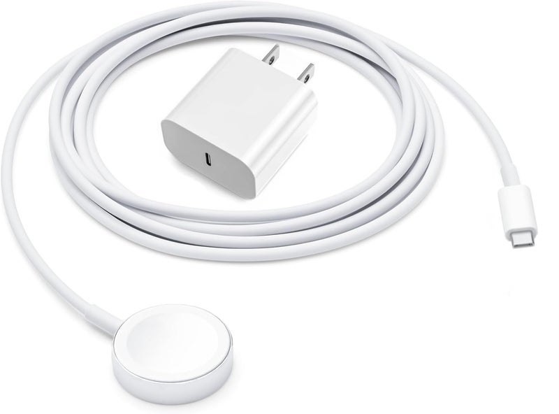 EGK 20W USB-C Apple Watch Magnetic Fast Charger (MFi), Wireless Charging Cable for All iWatch Series (2 m) - Image 1