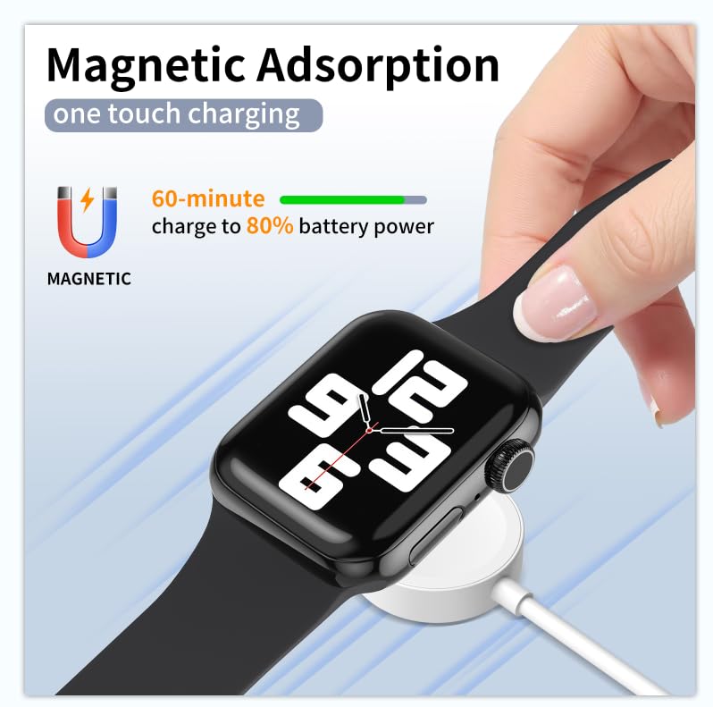 EGK 20W USB-C Apple Watch Magnetic Fast Charger (MFi), Wireless Charging Cable for All iWatch Series (2 m) - Image 2