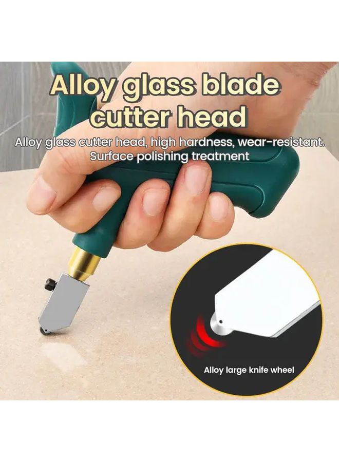 Portable Manual Glass Tile Cutter With 2 Replacement Blades Alloy Steel Handheld Tool - Image 4