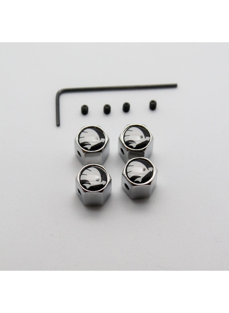 Ripido Skoda Valve Cover Allen Model Silver Color Safe Against Theft 