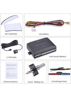 Techmaster Color Changing Screen Car Parking Sensor with Sound 22MM Black PS01  - Image 3