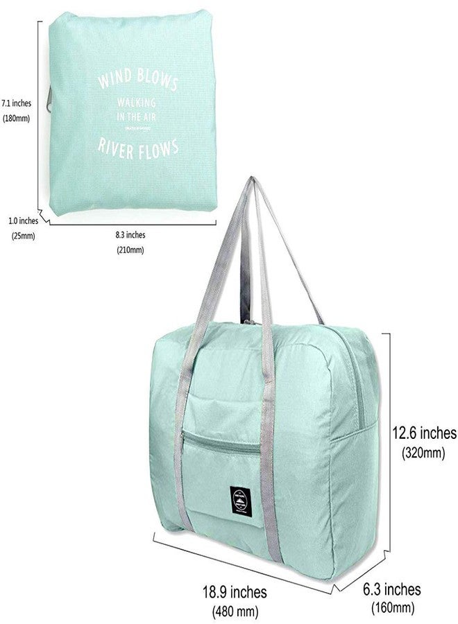 GEVIENOL Travel Foldable Nylon Duffle Tote Bag - Portable Waterproof Lightweight Carry On Luggage Sport Folding Duffle Bag Gym Sports Bag for Women's Girl (1PCS Multicolor) - Image 2