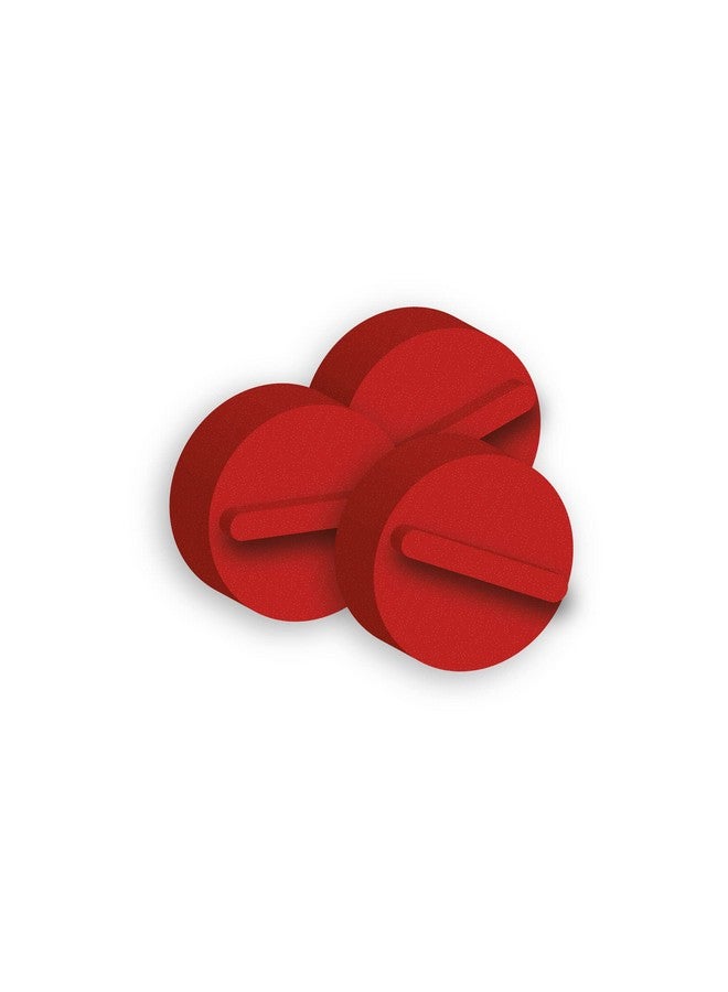 كريسي وسادات تثبيت الزعانف السريعة من يو إس، باللون الأحمر