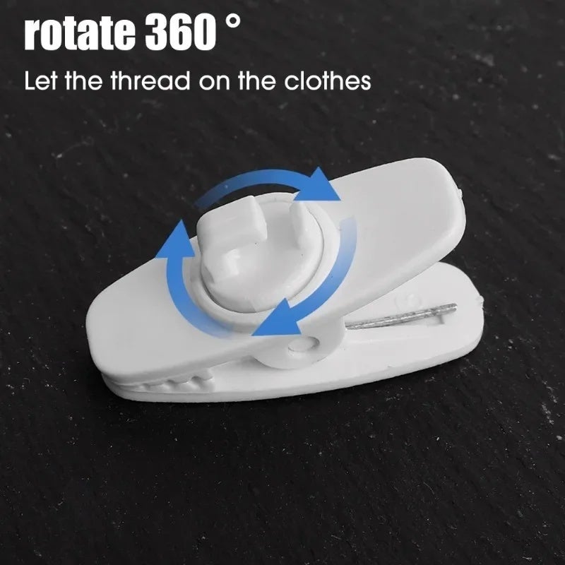 Universal Rotating Earphone Cable Clip Anti-Lost Wire Clamp for Wired Headphones (1/5 Pcs) - Image 4