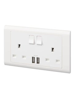 13A Double Socket With Usb Mk