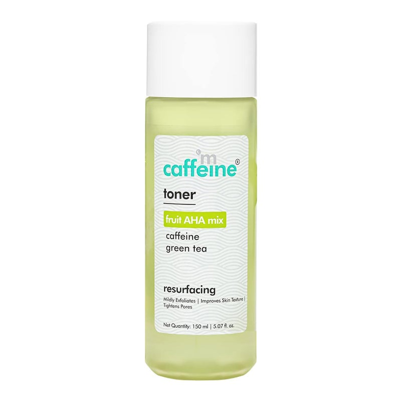 MCaffeine mCaffeine Toner with Fruit AHA Mix and Green Tea  Cooling Cucumber  Tightens Pores Reduces Oil and Improves Skin Texture  Alcohol Free  507 oz 