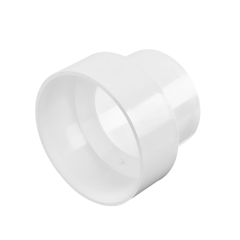 NDS 4P07 PVC S&D Increaser/Reducer Coupling, 3-Inch X 4-Inch, for Hub X Hub Solvent-Weld Connections, for use with 3-Inch & 4-Inch Sewer and Drain Pipe, White - Image 1