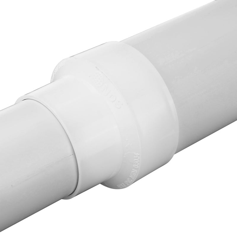 NDS 4P07 PVC S&D Increaser/Reducer Coupling, 3-Inch X 4-Inch, for Hub X Hub Solvent-Weld Connections, for use with 3-Inch & 4-Inch Sewer and Drain Pipe, White - Image 5