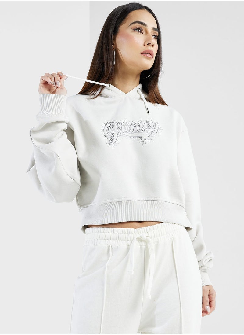 Grimey Madrid Heavyweight The Connoisseur Crop Hoodie  - Image 1