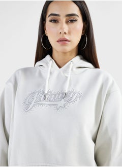 Grimey Madrid Heavyweight The Connoisseur Crop Hoodie  - Image 3