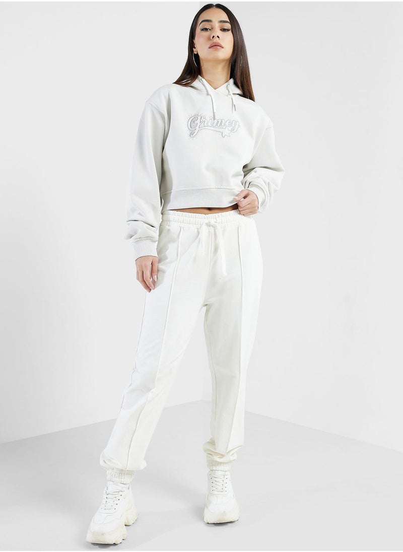 Grimey Madrid Heavyweight The Connoisseur Crop Hoodie  - Image 4