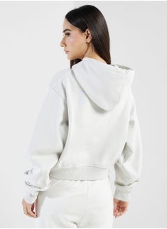 Grimey Madrid Heavyweight The Connoisseur Crop Hoodie  - Image 2
