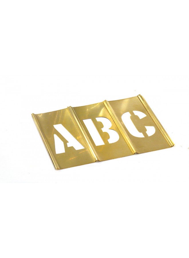 CH Hanson 10028 1" Brass Letters Set 33 pc