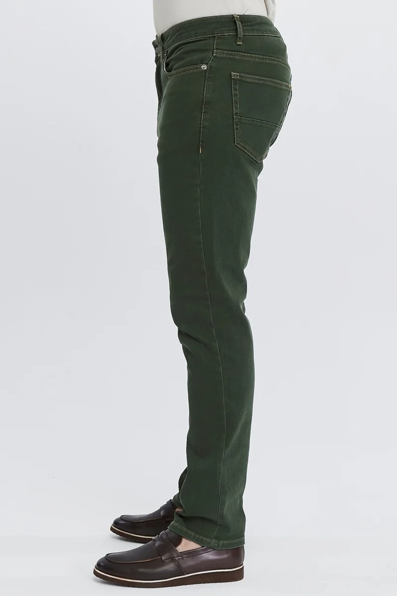 Cedy Denim Men's Yüksel Waist Wide Cut Piggy Leg Denim Trousers Regular Fit Jean - C336