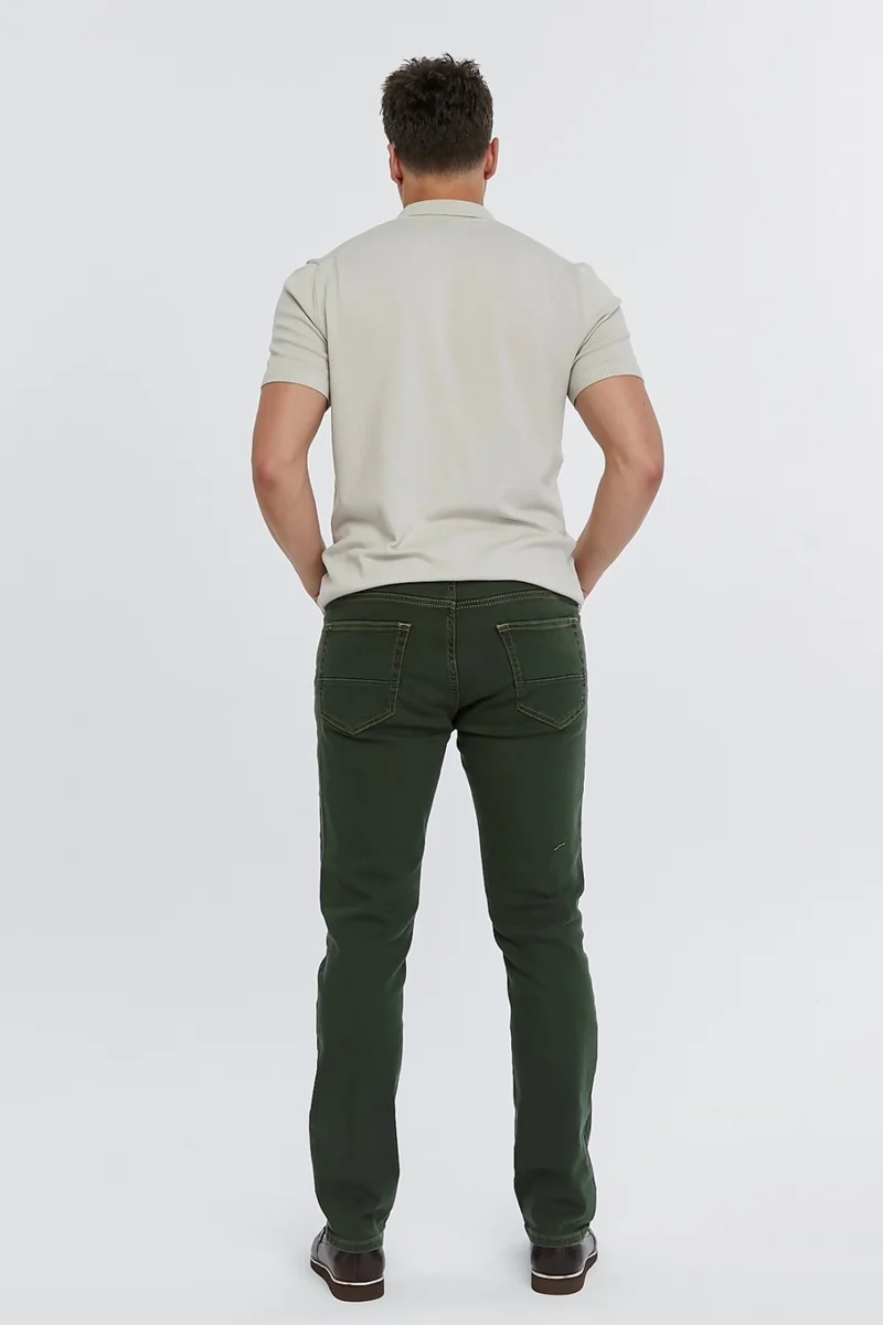 Cedy Denim Men's Yüksel Waist Wide Cut Piggy Leg Denim Trousers Regular Fit Jean - C336