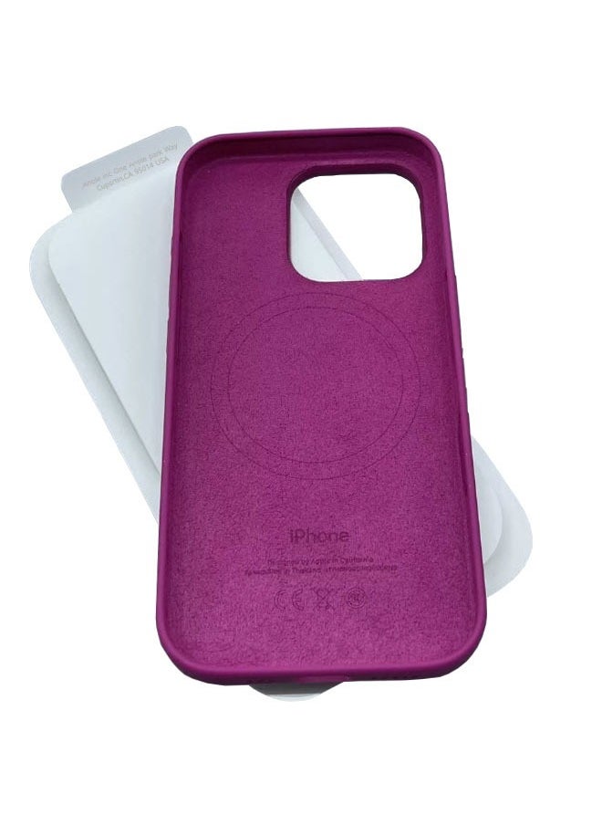 Generic High Quality iPhone 16 Pro Protective Case With MagSafe Charging Support – Fuchsia Color  - Image 2