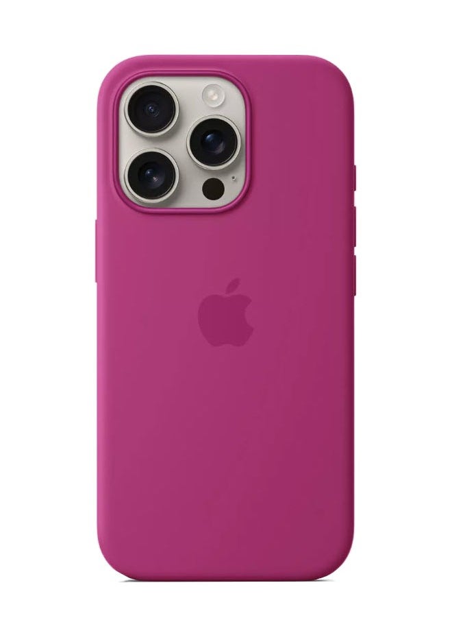 Generic High Quality iPhone 16 Pro Protective Case With MagSafe Charging Support – Fuchsia Color  - Image 1