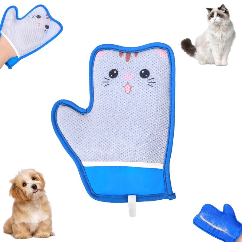 Cat Hair Absorbent Gloves – Cat Style, Silicone, for Pet Grooming, Lint Remover