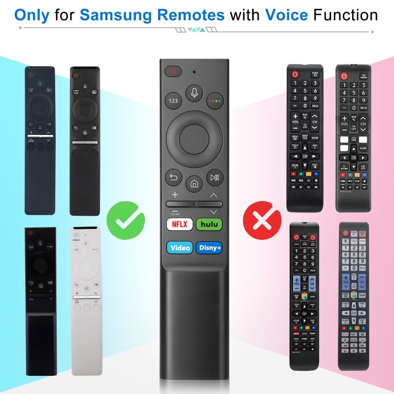 LOUTOC BN59-01385A Voice Remote for Samsung-Frame-TV-Remote, for Samsung Smart TV UHD OLED QNED with Voice Function - Image 4