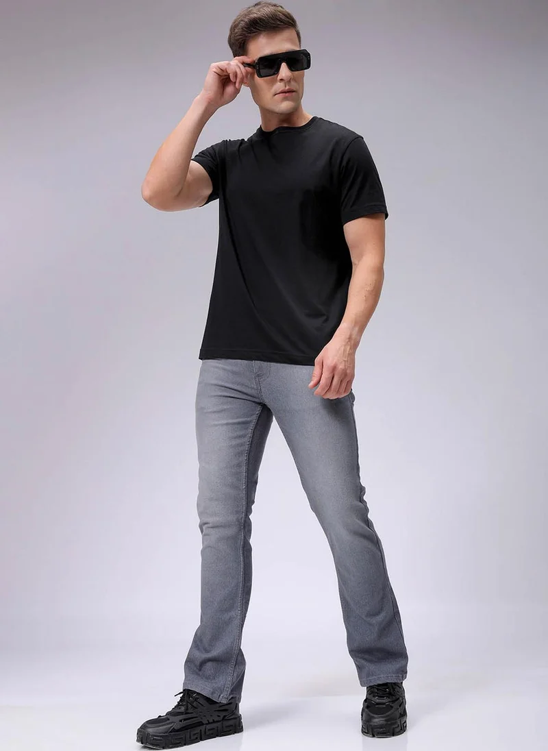 The Indian Garage Co  Men Slim Fit Solid Mid-Rise Stretchable Jeans for Men | Best Price UAE