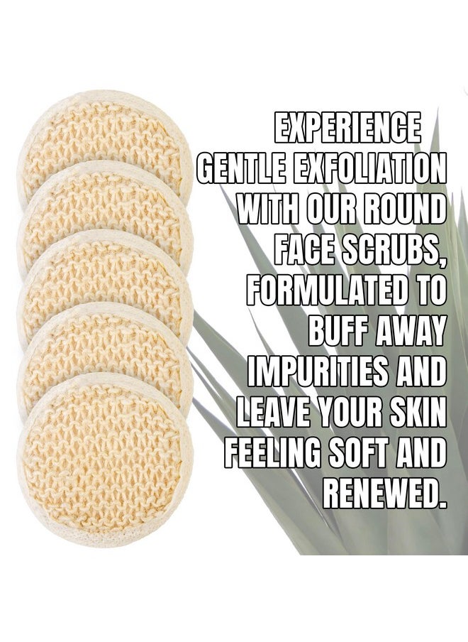 JAIRESTONE Soft Weave Facial Exfoliation Discs With Secure Finger Band - Sisal Cleanser Sponge Pads For Gentle Cleansing, 5-Pack  - Image 3