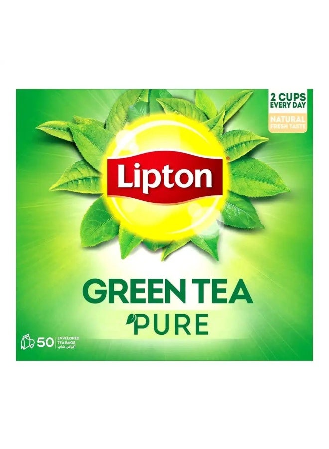 Lipton Pure Green Tea - 50 Enveloped Tea Bags