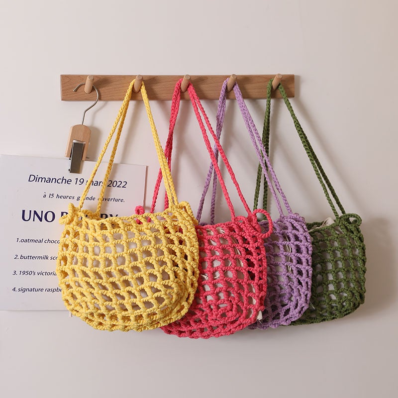Factory Fashion Woven Beach Bag – Medium Polyester Shoulder Bag for Women - Image 2
