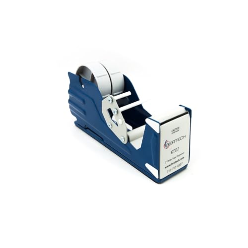 Bertech General-Purpose Tape Dispenser, 2 Inch Wide, Blue - Image 4