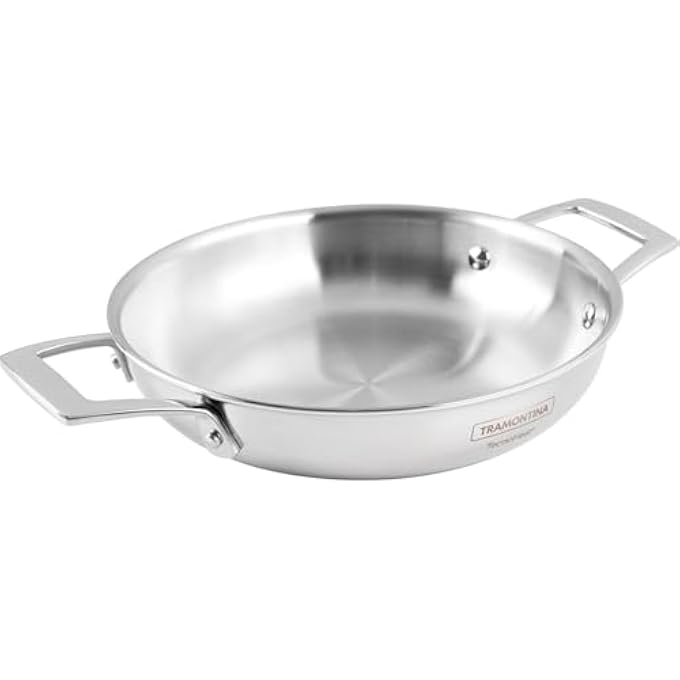 Grano DoubleHandled StainlessSteel Frying Pan With TripleLayer Body 30 Cm Without Packaging