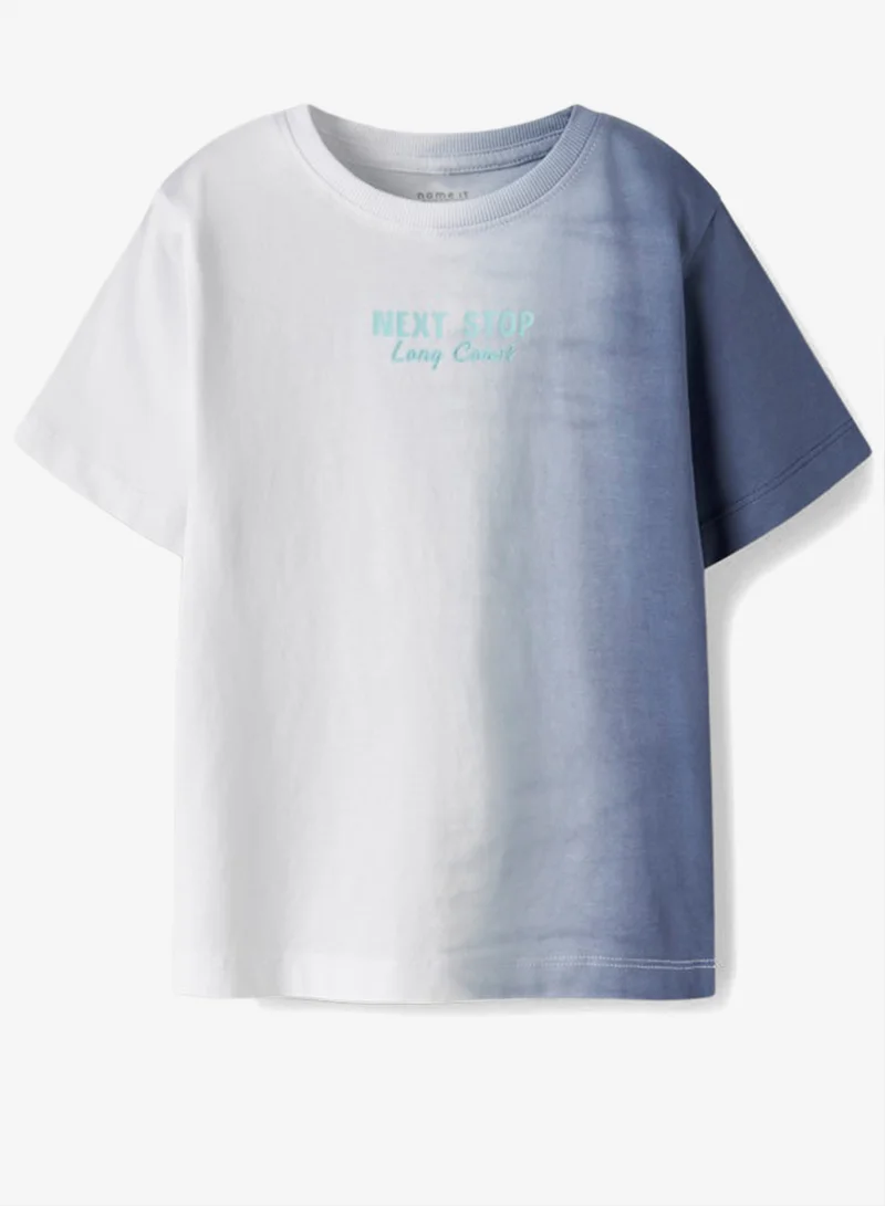 Name It Vintage Indigo Kids Crew Neck T-Shirt for Men | Best Price UAE